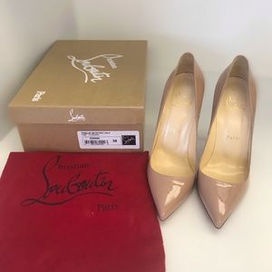 Christian Louboutin Pigalle 120 nude size 38